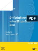 Tuning Memory Usage on Your IBM Lotus Domino Server