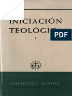 AA. VV., Iniciación Teológica 1, Las Fuentes de La Teología, Dios y Su Creación, Herder, Barcelona 1967 PDF