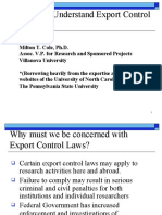 Trying To Understand Export Control Laws