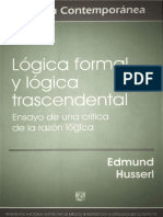 Husserl, E. Lógica Formal y Lógica Trascendental, UNAM-IIF 2 - Compressed PDF