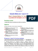 La Prueba Del Mensajero y Su Mensaje (1 Juan 4.1-6) F