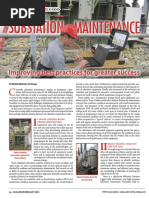 B.Milovic - Substation Maintenance Improving Best Practices For Greater Success - Electricity Today Magazine