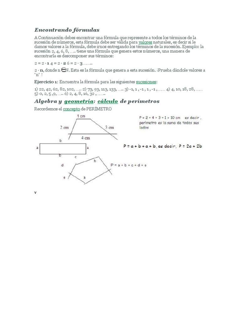 Encontrando Formulas de Algebra | PDF | Ciencia y matemáticas | Informática