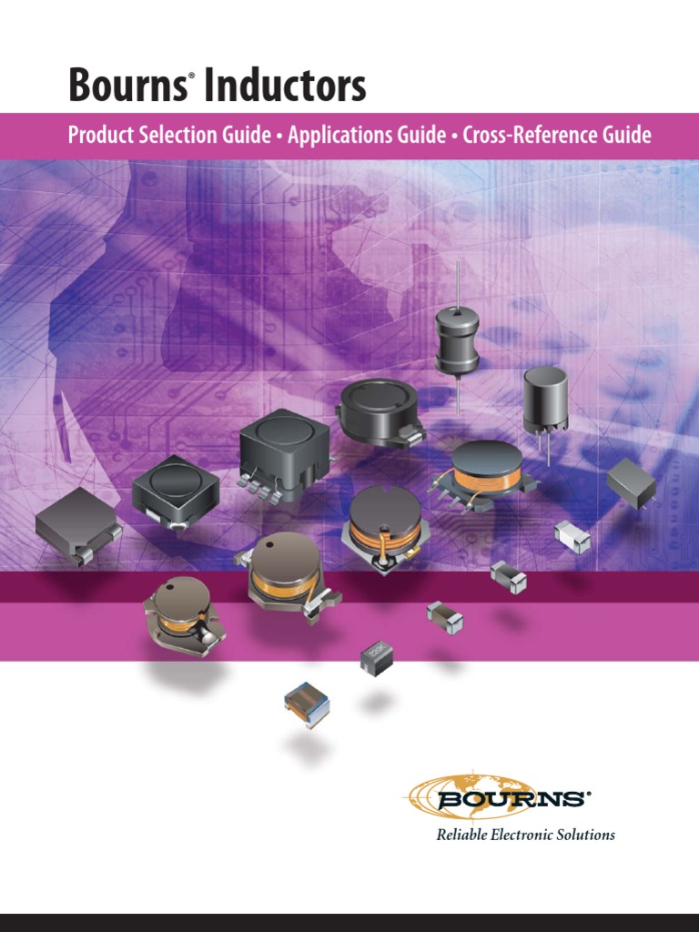 Bourns Inductors Product Selection Guide Applications Guide Cross