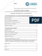 Formulario de Inscripción PDF