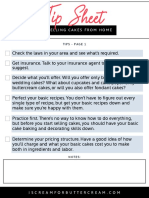 Tip Sheet For Selling Cakes From Home PDF