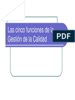 5 Funciones de La Gestion Calidad