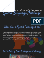 Ecse 421 HWD Speech Therapy Masters Degree
