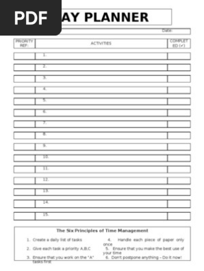 Day planner