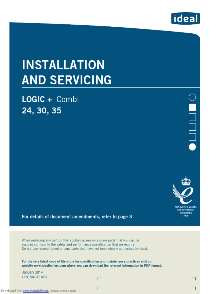 Logic Combi 24 PDF PDF Water Heating Boiler