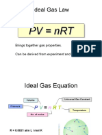 Ideal Gas Law: PV NRT PV NRT