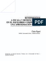 Rendimientos A Escala Y Beneficio Nulo en El Equilibrio Competitivo: Una Aproximación Crítica