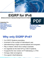 Eigrp For Ipv6: Submitted To: Submitted by
