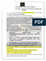 Aplicação Da Lei Penal No Tempo e No Espaço