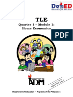 Quarter 1 - Module 1: Home Economics: Department of Education - Republic of The Philippines
