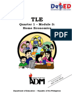 Quarter 1 - Module 3: Home Economics: Department of Education - Republic of The Philippines