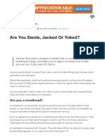Are You Swole, Jacked or Yoked - Muscle & Strength