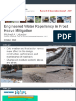 NCDOT Research & Innovation Summit – Engineered Water Repellency in Frost Heave Mitigation