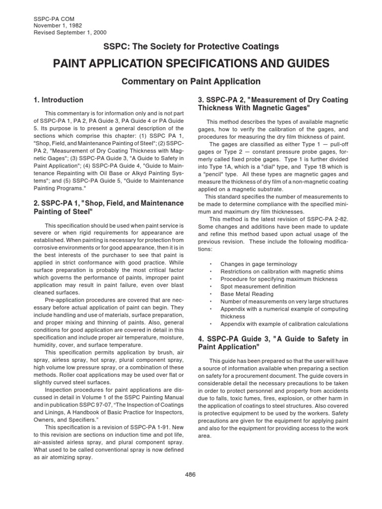 097 Paint Application Specs & Guides PDF Paint Specification