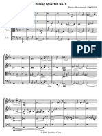 Shostakovich String Quartet 8 Score