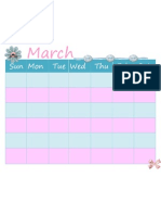 March Calendar