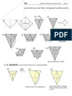 Origami - angular box - Hildegards Schächtele Modell und Zeichnung- Carmen Sprung