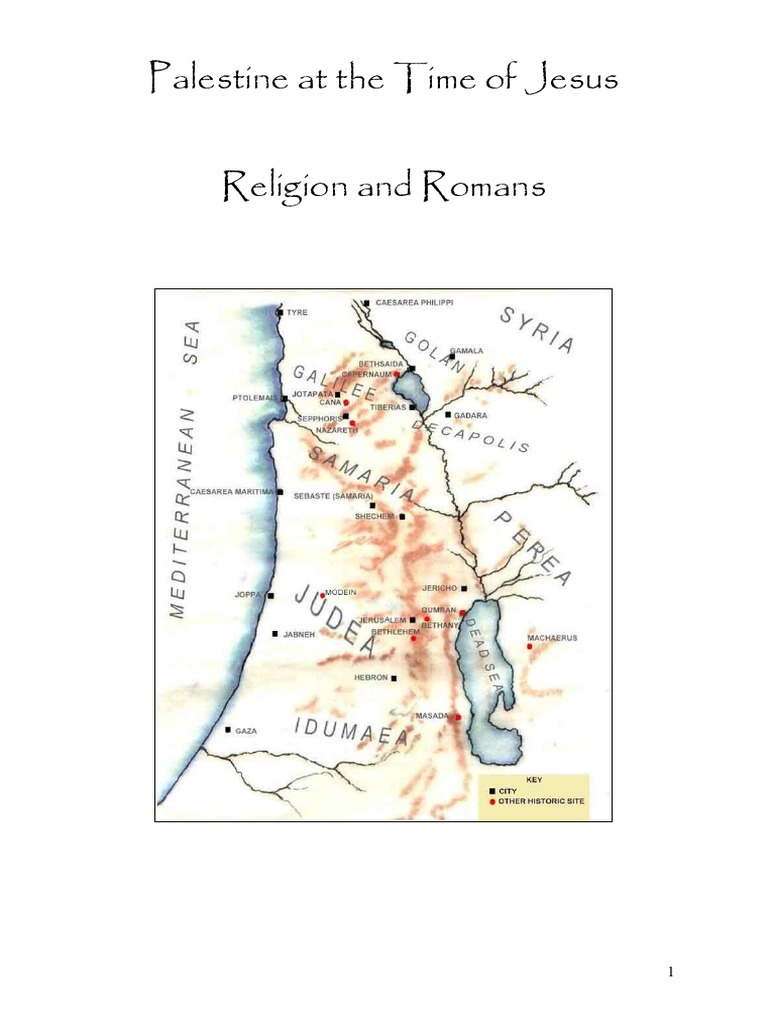 Palestine Under Roman Rule in Jesus' Time | PDF | Pharisees | Synagogue