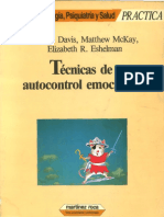 Técnicas de Autocontrol Emocional - Martha Davis, Matthew McKay, Elizabeth Eshelman PDF