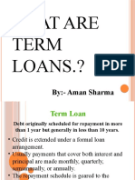 What Are Term Loans.?: By:-Aman Sharma