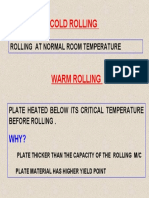 Cold Rolling: Rolling at Normal Room Temperature