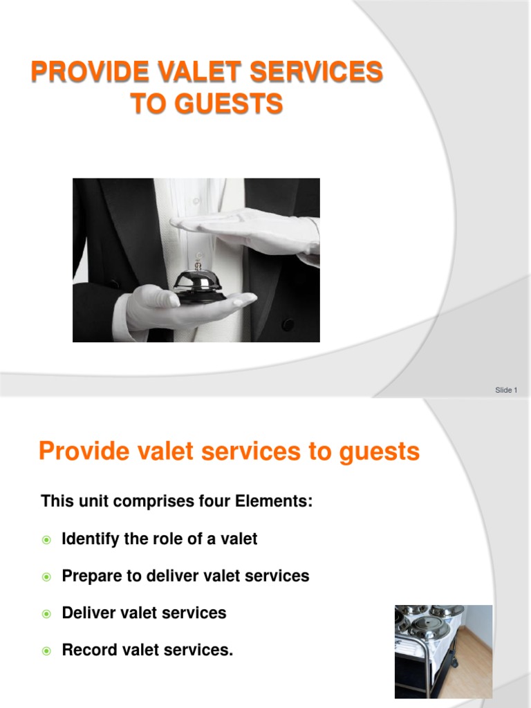 Valet Service Training Guide | PDF | Clothing | Baggage