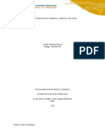 Tarea 1 - Declinación de Sustantivos y Adjetivos, Derivación. Liseth Gómez