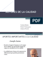 Calidad Autores de La Calidad