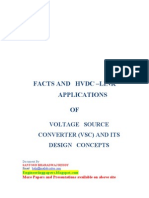 FACTS AND HVDC LINK APPLICATIONS OF voltage source converters and its design