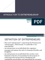 Introduction to Entrepreneurship Competencies