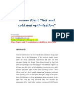 Power Plant “Hot and cold end optimization”