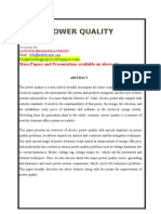 Power Quality: More Papers and Presentations Available On Above Site
