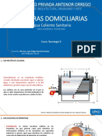 Calderas domiciliarias: distribución y cálculos