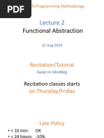 CS1010S Lecture 02 - Functional Abstraction