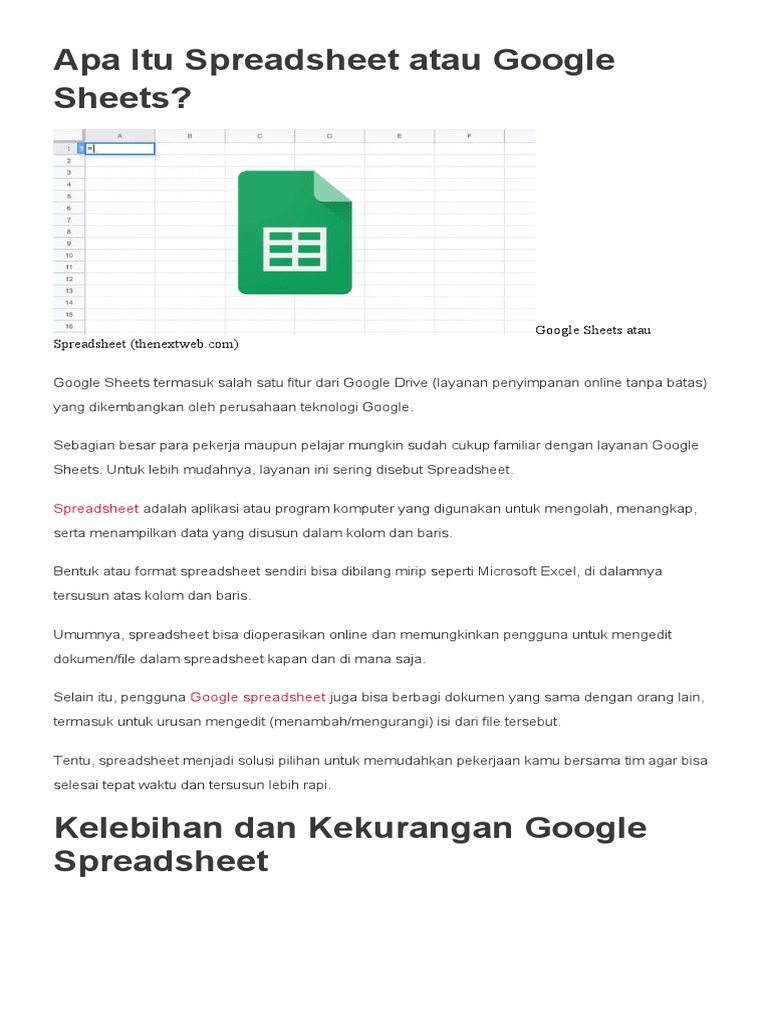 Image Result For Cara Menggunakan Google Spreadsheet