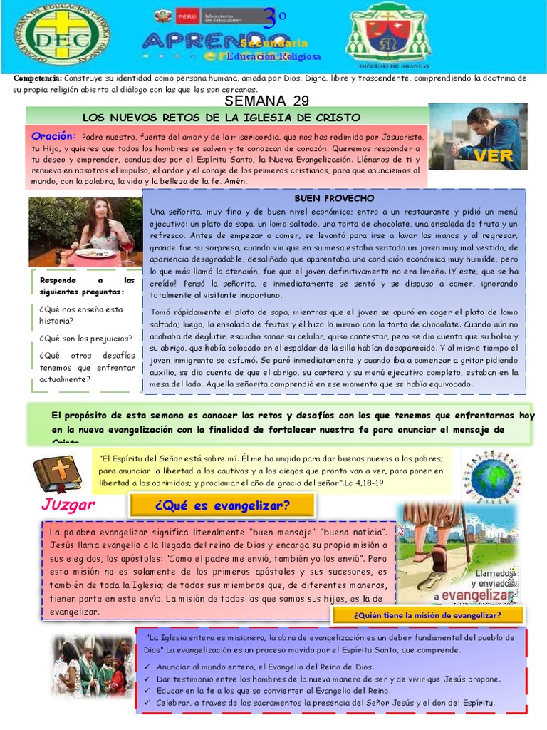 3 Nuevos Retos de La Iglesia de Cristo | PDF | Evangelización | Iglesia ...