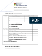 Instrumen Penilaian Projek 5P Daerah Temerloh K1