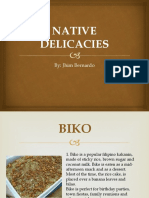Native Delicacies: By: Jhim Bernardo