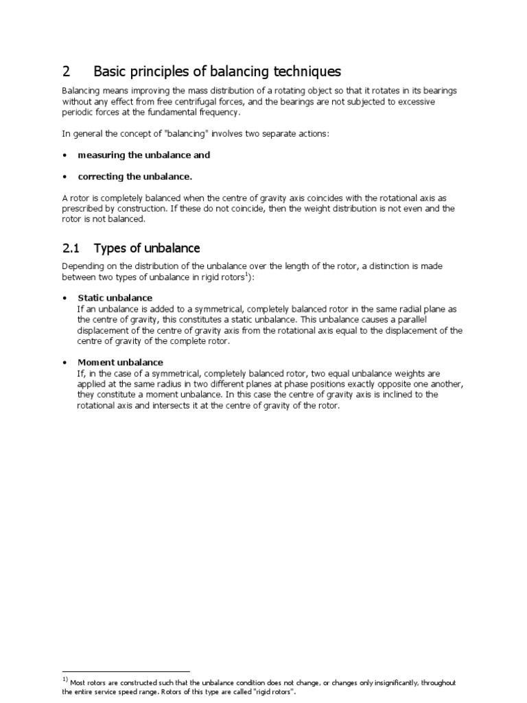 Principles of Dynamic Balancing Understanding the Causes and