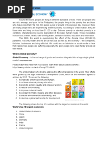 Lesson 2 - Global Economy