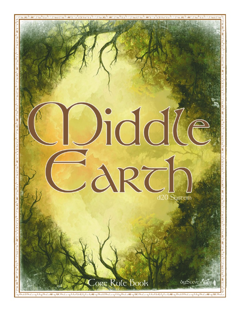 Middle Earth Core Book | PDF | Role Playing Games | Role Playing