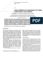 Azodyes As Corrosion Inhibitors For Dissolution of C-Steel in Hydrochloric Acid Solution