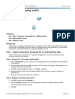 2.1.4.8 Packet Tracer - Navigating the IOS Instructions