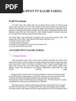 Download Analisis SWOT PT KALBE FARMA by ullah_hasrullah SN48079481 doc pdf