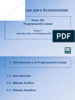 UOC Matematicaparaeconomistas Programaclineal - Introalaprogramlineal PDF